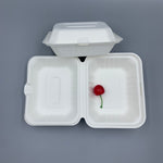 Clamshell Container, 6.5 x 5 inch - Disposable & Compostable, Eco-Friendly Food Box