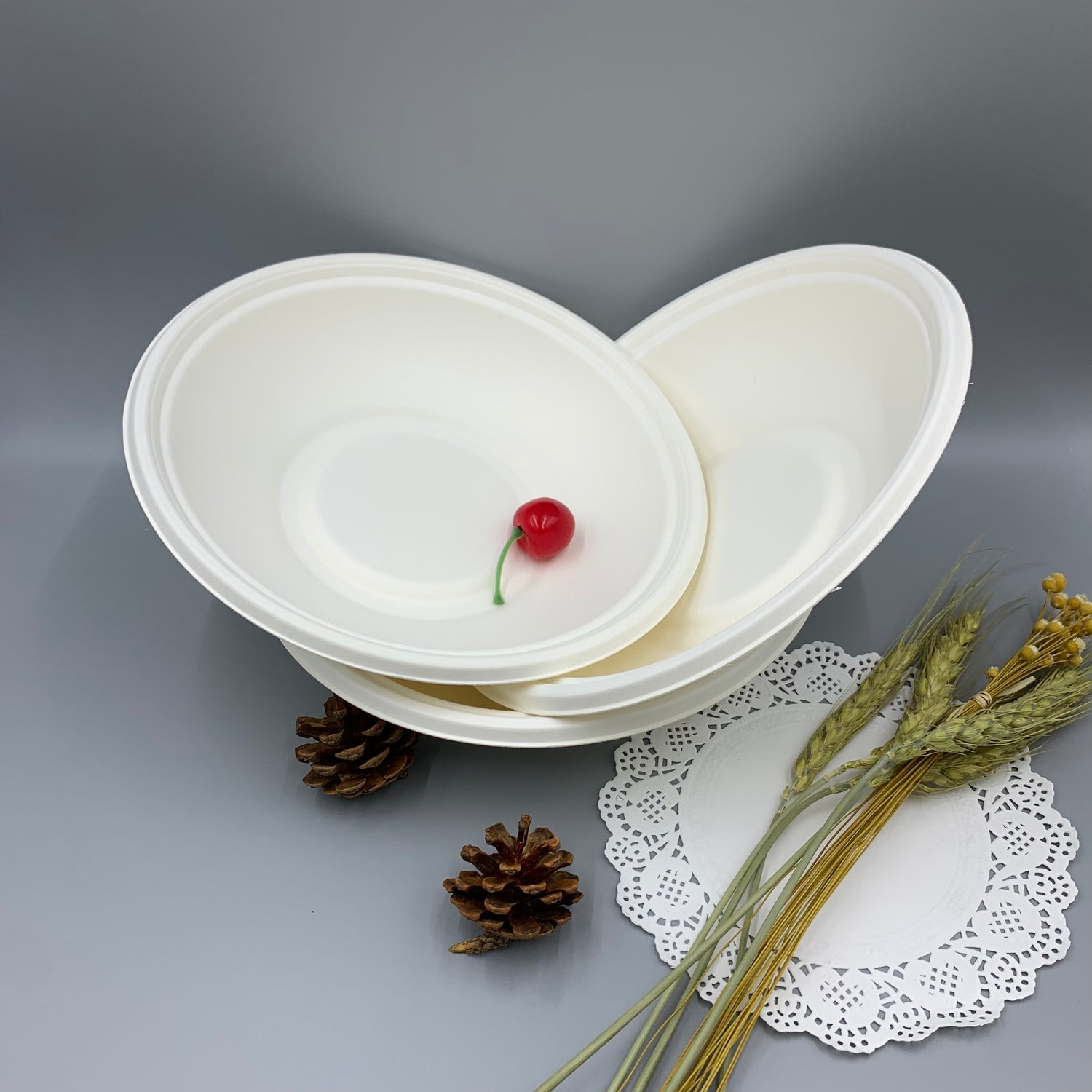 Bowl 32 oz (950ml) - Disposable & Compostable, Eco-Friendly Large Serving Solution