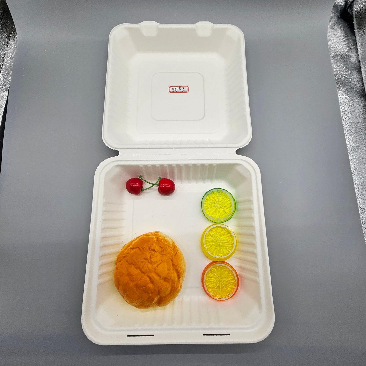 Clamshell Container, 9 inch - Disposable & Compostable, Eco-Friendly Food Container