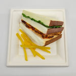 Tray Square , 8 inch - Disposable & Compostable, Eco-Friendly Serving Dish