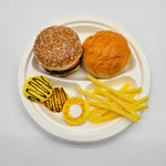 Plate Round, 10 Inch, 3 Compartment - Disposable & Compostable, Divided Eco-Friendly Dining Solution