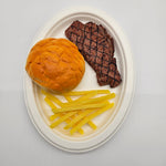 Plate Oval 10 x 8 inch - Disposable & Compostable, Eco-Friendly Dining Solution