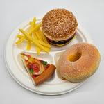 Plate Round, 9 inch, 3 compartment - Disposable & Compostable, Sustainable Divided Dining Solution
