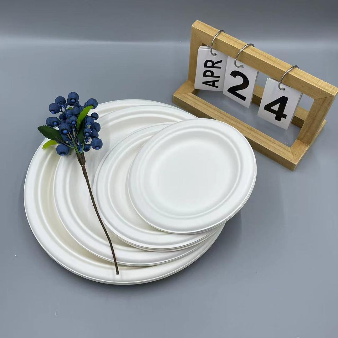 Plate Round, 7 inch - Disposable & Compostable, Eco-Friendly Dinnerware