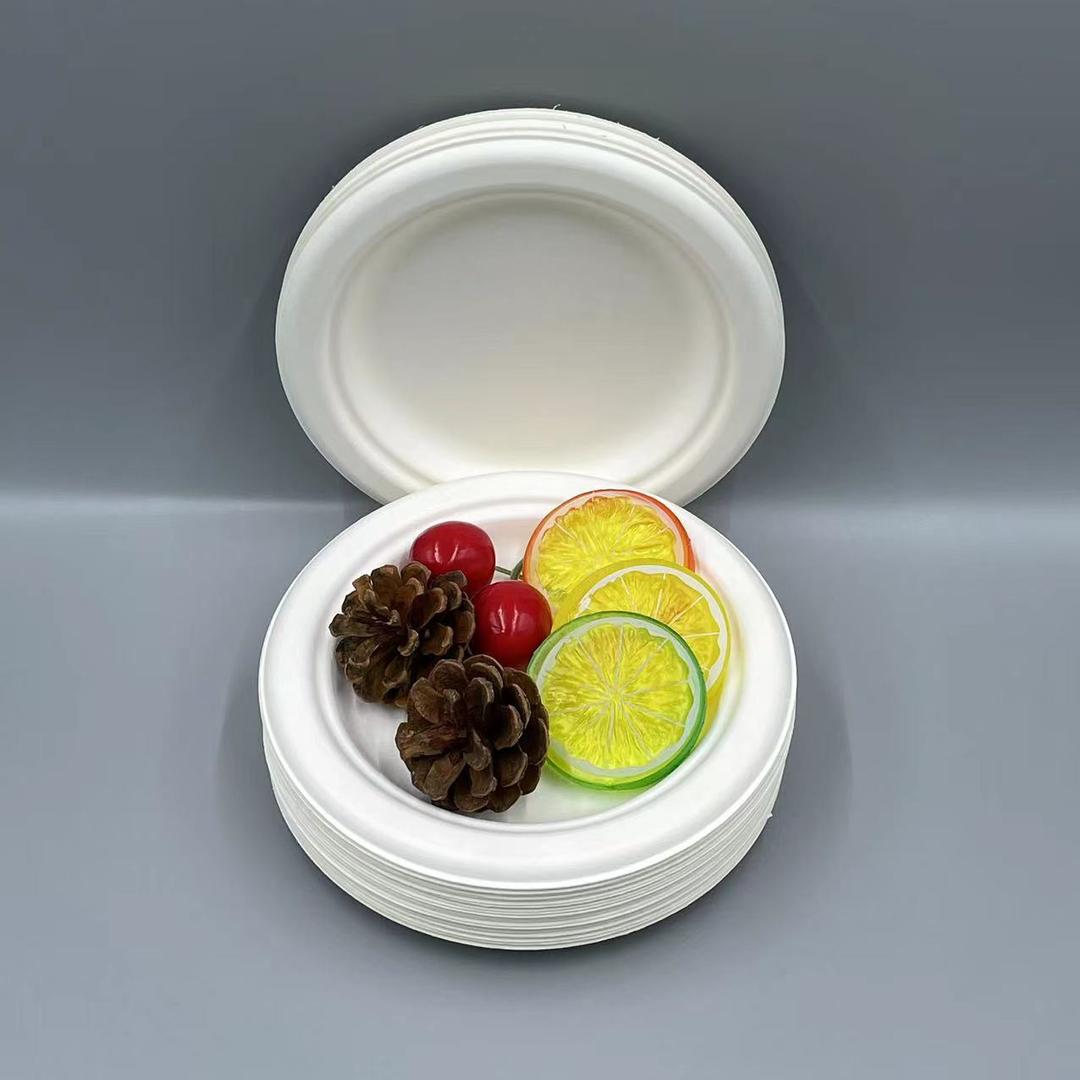 Plate Round, 7 inch - Disposable & Compostable, Eco-Friendly Dinnerware